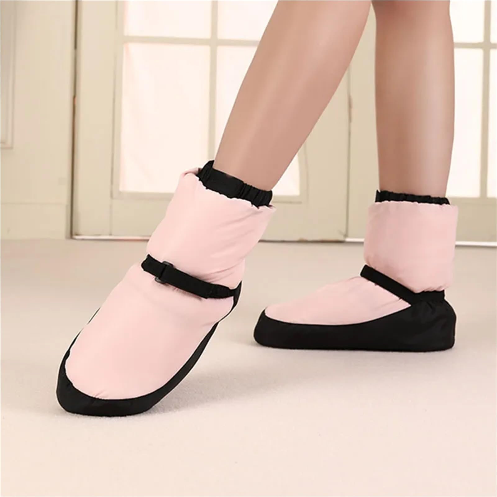 Scaldapiedi Danza Scarpe da Ballo Invernali Donna, Stivali in Cotone, Scarpe Basse, for Adulti, Ballerina Caldi con Suola Spessa e Morbida