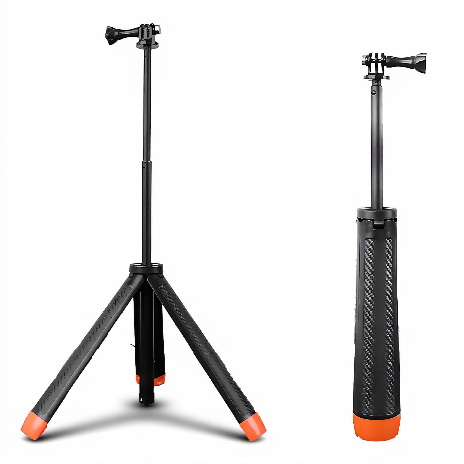 Sxhlseller Tripode a Bastone Selfie Galleggiante for 13 12 11 10 9 8, OsmoAction 3/4/5 Pro, 360 X4/3 Ace Pro 2 Action Camera, 4 in 1 Polo Monopode Estendibile a Prova D'acqua,