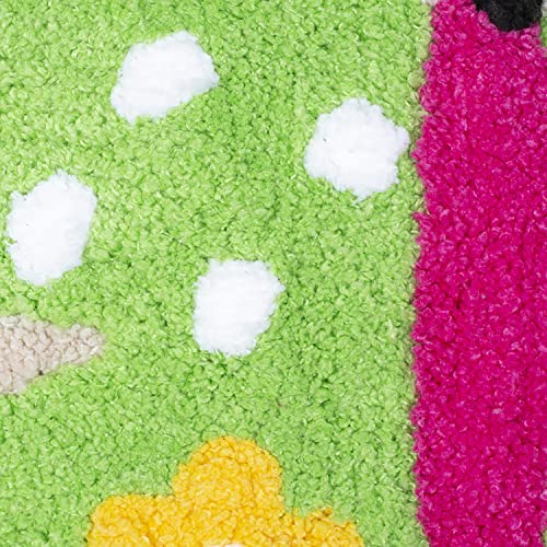 Image of Saral Home Microfiber Anti-Skid Bathmat -(Green, 45X55 CM)