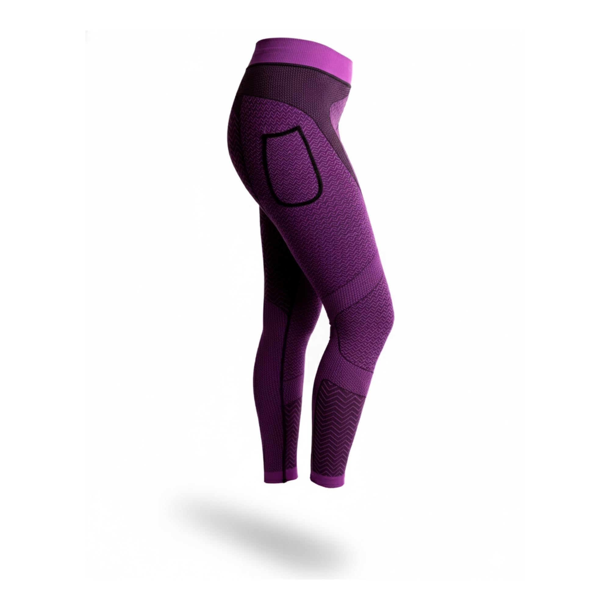 HANKER Leggings sportivi donna lunghi a compressione adattabile con tasche grandi e tessuto termoregolatore Soft-Air Plus