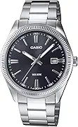 Casio MTP1302D-1A1 Black Dial Watch, Black