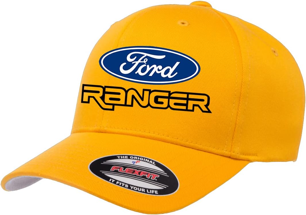 Ford Ranger Pickup Truck Classic Logo Design Flexfit 6277 Athletic Baseball Fitted Hat Cap