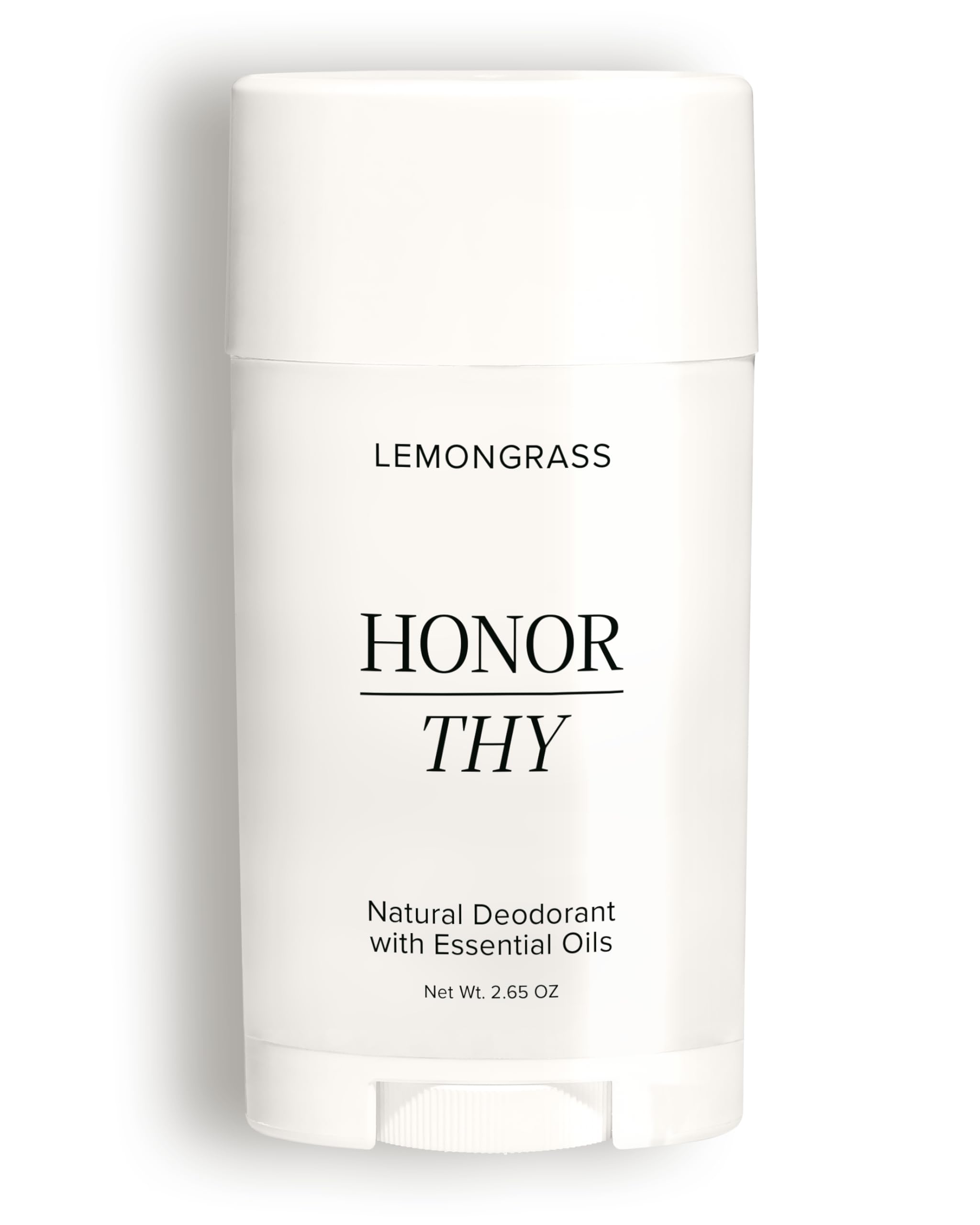 Aluminum Free Deodorant for Women & Men – Clean, Plant-Based, & Premium Formula with Tea Tree and Essential Oils - Non toxic, Fragrance Free Natural Deodorant for Sensitive Skin - Lemongrass (1 Pack)