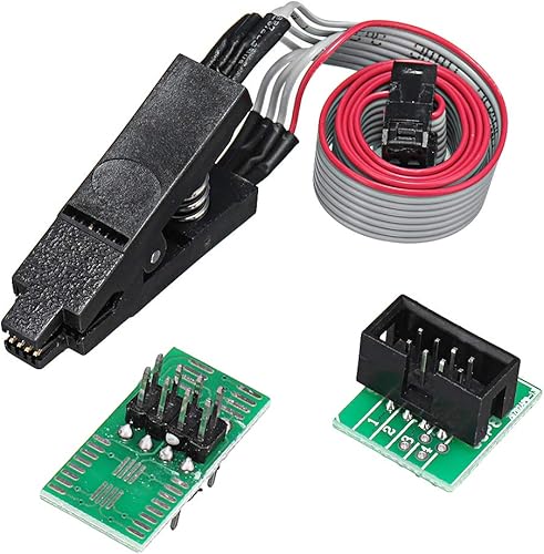 Miniatura 2 de EEPROM BIOS - Programador USB CH341A + clip SOIC8 + adaptador de 1.8 V + adaptador SOIC8 para flash serie 24 25