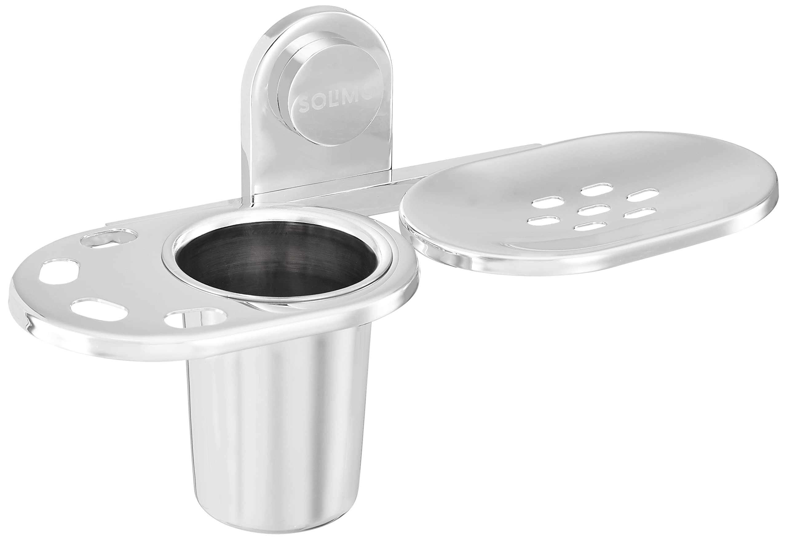 See full amazon price history chart for Amazon Brand - Solimo Stainless Steel 2 in 1 Soap Dish with Tumbler Holder/Soap Stand/Tooth Brush Holder/Bathroom Accessories | 304 Grade (Chrome) - Pack of 1 Amazon Brand - Solimo Stainless Steel 2 in 1 Soap Dish with Tumbler Holder/Soap Stand/Tooth Brush Holder/Bathroom Accessories | 304 Grade (Chrome) - Pack of 1 (B0BC14VC8H) Amazon Price History, Amazon Price Tracker