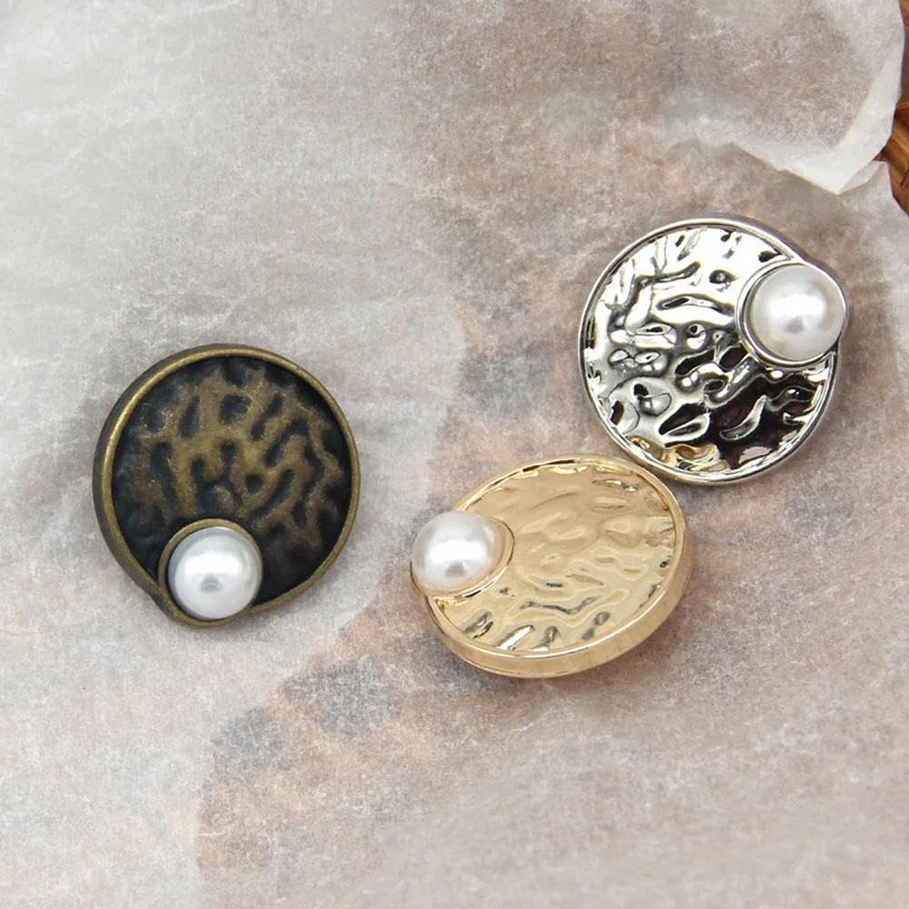 Boutons à Coudre, Paquet de Boutons à Tige en Perles 18 mm et 25, Couleurs mélangées(Mixed,25mm 10pcs)