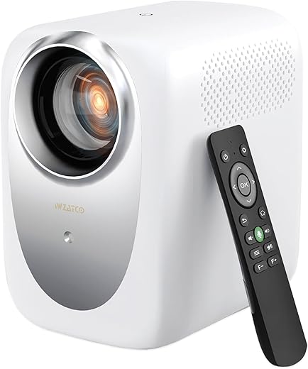 WZATCO CE Full HD Native 1080P 770 ANSI, 4K Android Projector| HDMI ARC | Dust Proof | Auto (Focus + Keystone + Tilt + Screen Fit + Obstacle Shift)…
