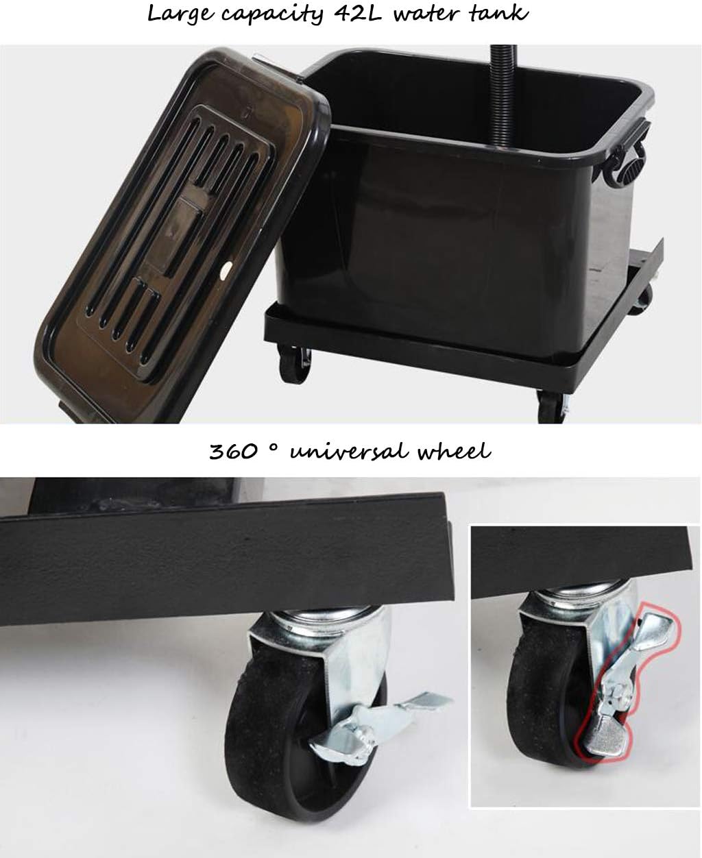 Floor Fans Large, Industrial Fans Cooling, Commercial Fan, 3-Speed Commercial Grade Adjustable Oscillating Pedestal Fan, 81cm