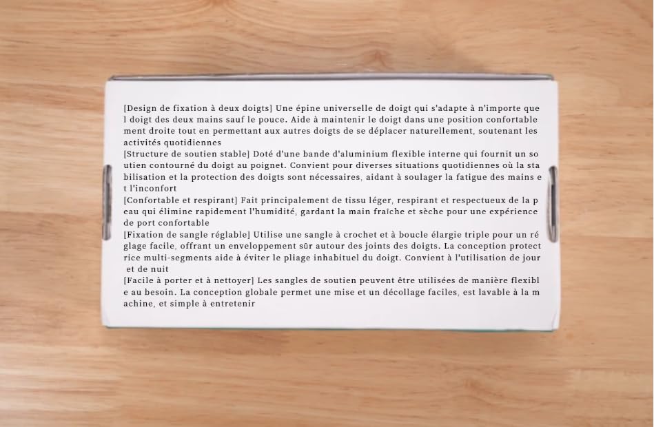 Miniatura 3 de Férula de doble dedo gatillo estabilizador de articulaciones, soporte de mano media con soporte de dedo roto férula puntero meñique