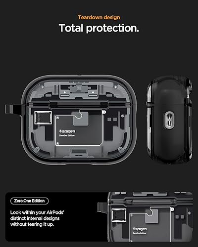 Miniatura 3 de Spigen Funda para AirPods Pro 3, Ultra Hybrid (MagFit) Compatible con Funda para AirPods Pro de 3ª Generación (2025), Compatible con MagSafe, Zero