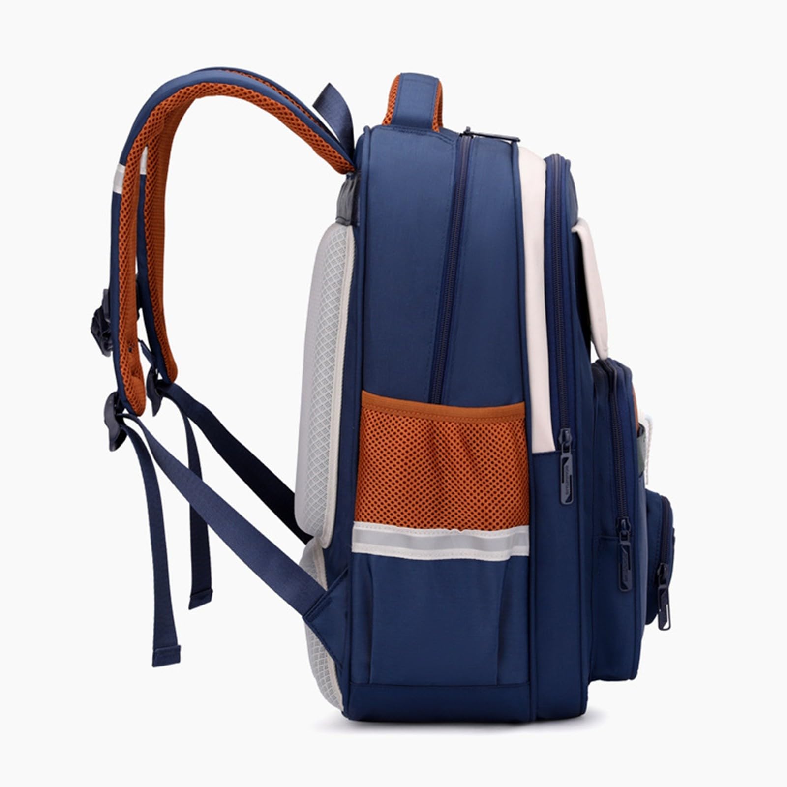 Schulrucksack Mädchen Uni Style grau schwarz groß Kapazität leicht ergonomisch Backpack Teenager Schule Universität Alltag Freizeit