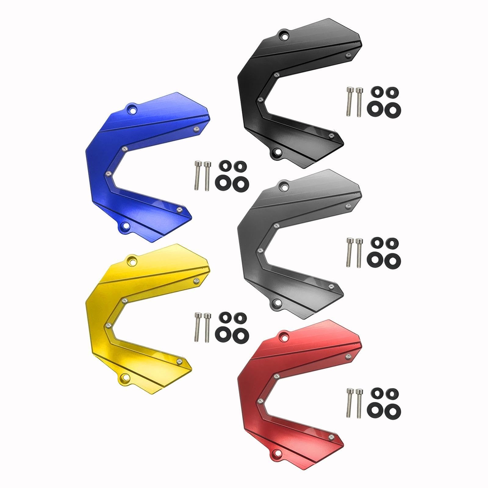 Motocyklowego Łańcucha Ochraniacz Do MT-09 FZ09 MT09 FZ-09 | Osłona łańcucha przedniej zębatki Trwałe części dekoracyjne Oszczędność motocykla(Black)