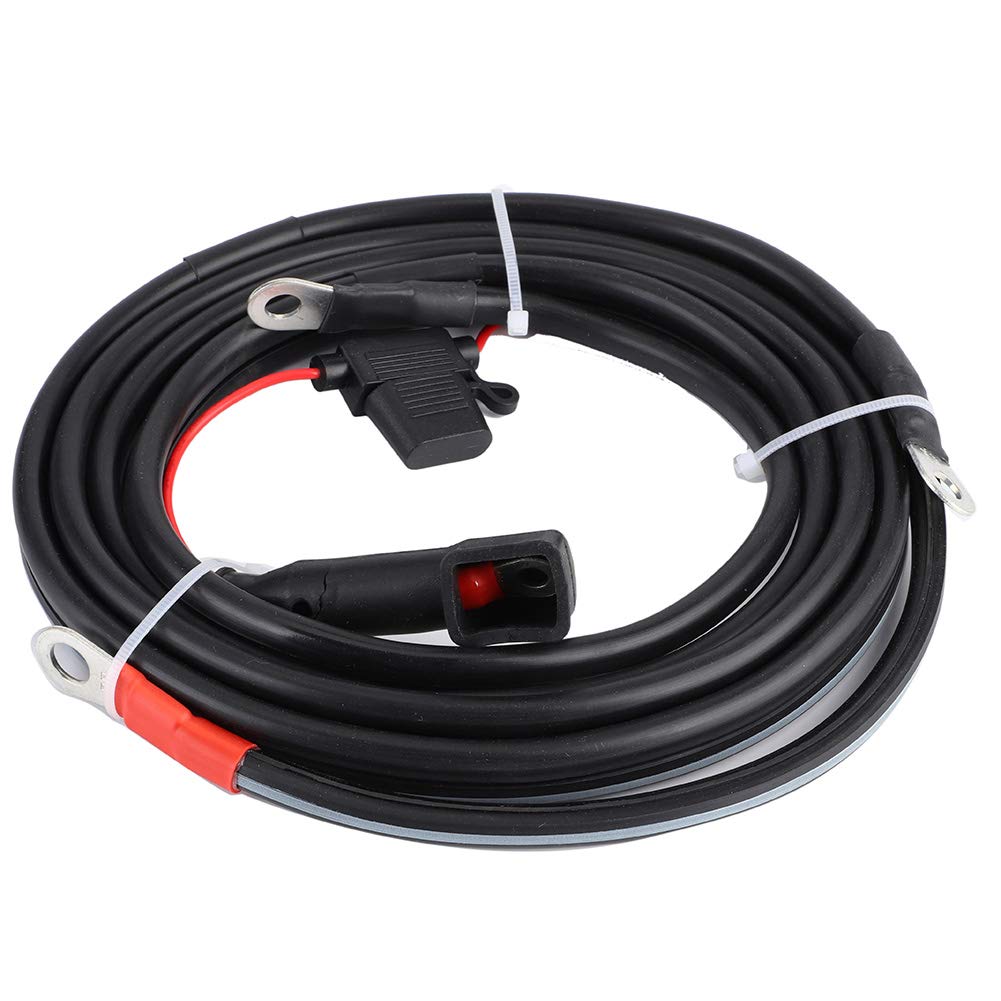 Câble de Batterie Hors-Bord de Bateau, Câble de Batterie de 2 M pour Moteur Hors-Bord Parsun, Double 12 V DC, 15-85, Léger, Portable Noir