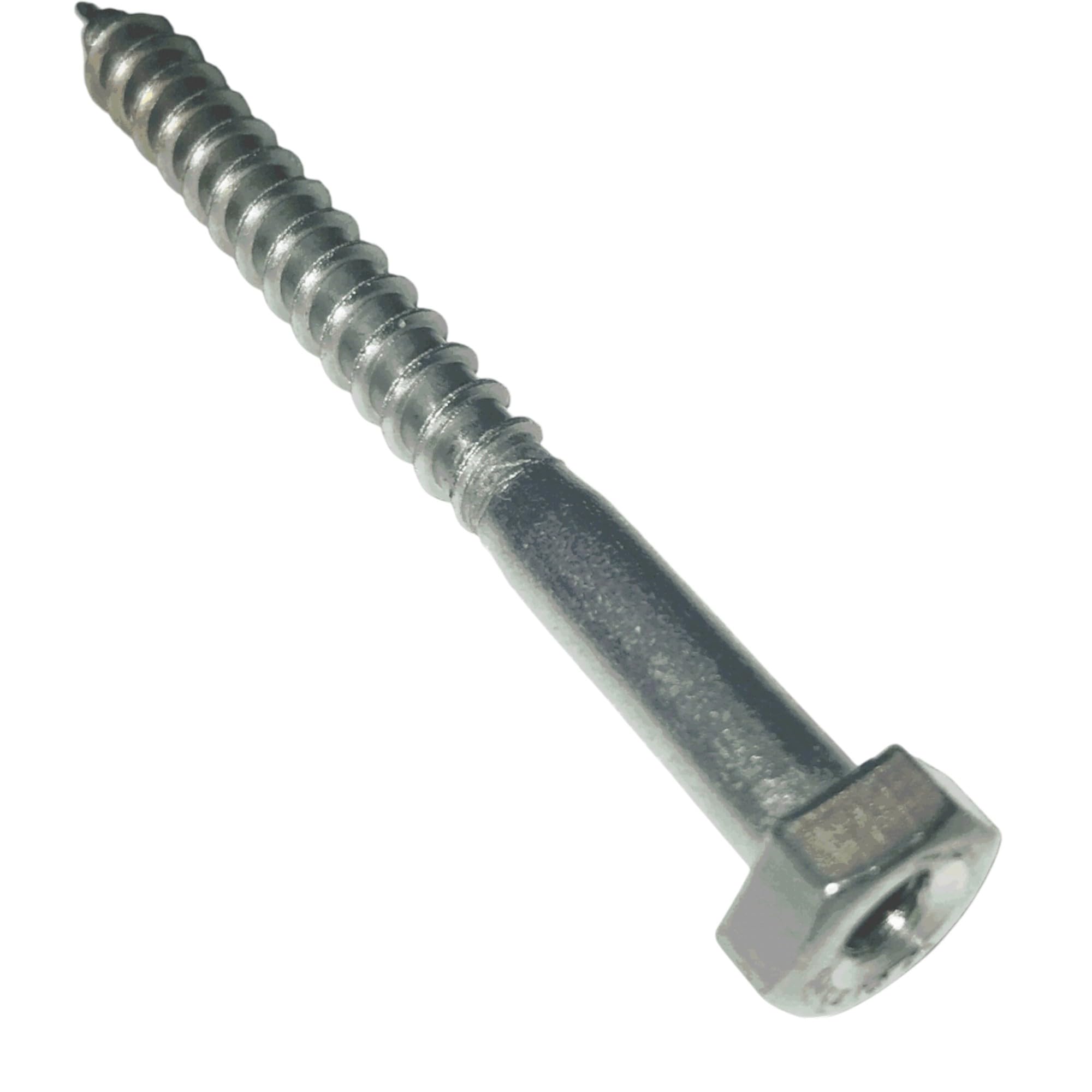 Tornillo mecanizado interiormente con rosca de 4mm de diámetro, ideal para aplicaciones que requieren fijación segura en soportes de embellecedores de lápidas y placas