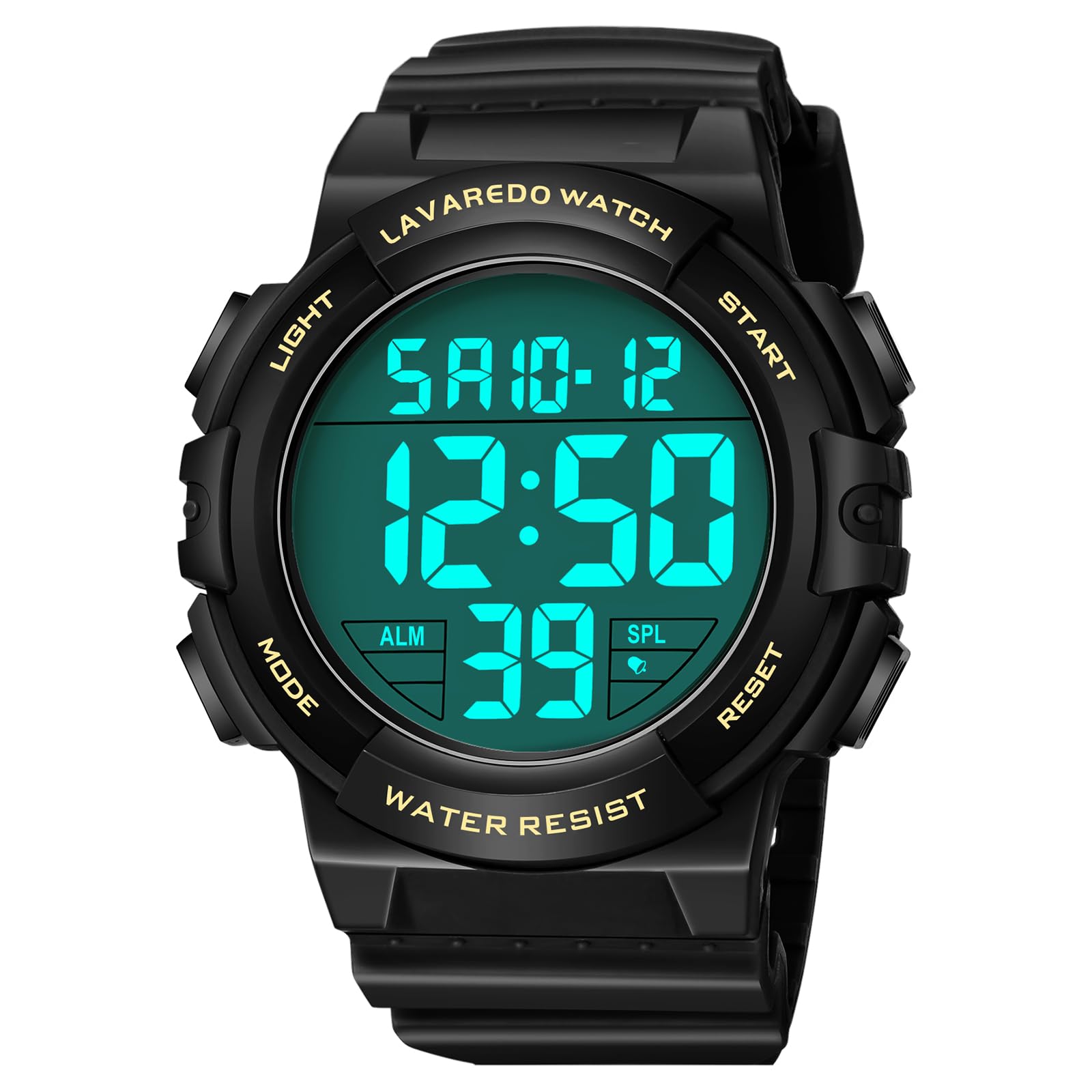 Mens Digital Watch, Sport Military Watches for Men Waterproof LED Screen Large Face Tactical Watch with Backlight Alarm Stopwatch Wrist Watch