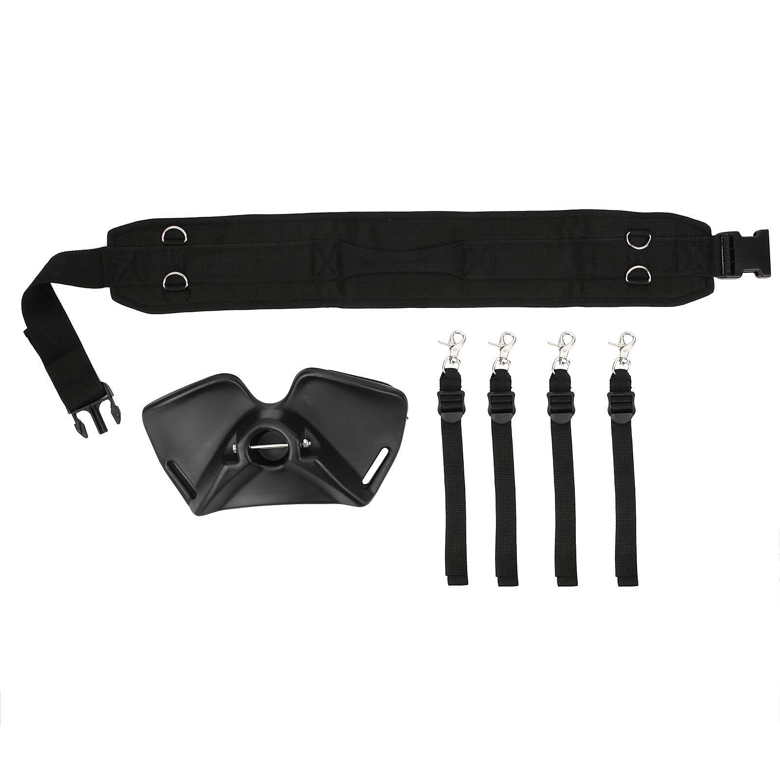 Alomejor Cinturón de Soporte Lumbar Ajustable para Pesca y Actividades al Aire - Accesorio Ergonómico con Refuerzo en la Espalda Baja, Ideal para Pescadores y Deportistas