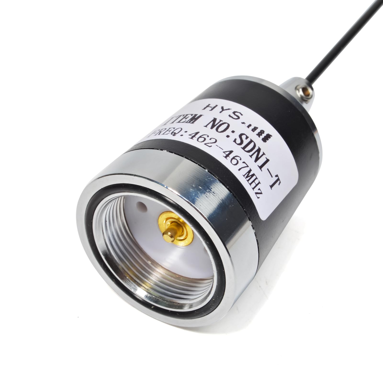 HYS Amateur UHF NMO - Antenna a frusta da 45 cm, 3,5 dBi 462 MHz-467 MHz, con cavo coassiale RG58 da 4 m, superficie antenna NMO con staffa UHF maschio/PL259/L per radio Yaesu Kenwood Vertex Icom