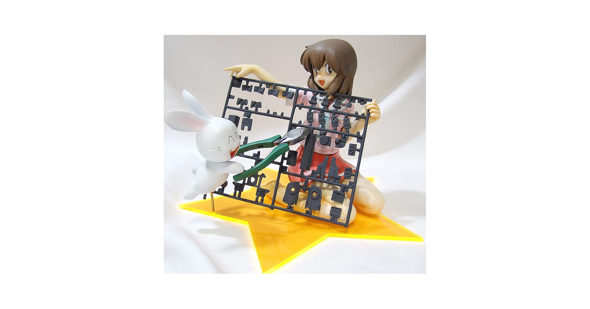 MOKOⅡ　モ子ちゃんとラビ君のガレージキット!　1/8　レジンキャスト　未組立 Amazon | ワンフェス はこむす 1/8 モ子ちゃんとラビ君の