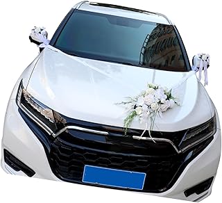 7-teilige Künstliche Für Hochzeitsauto Dekorationen Rücktürklinken Dekorationen Für Layout Set