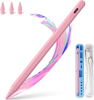 BLEBLE Stylus Pen for iPad 2018-2026, Fast Charge Apple iPad Pencil-Pink