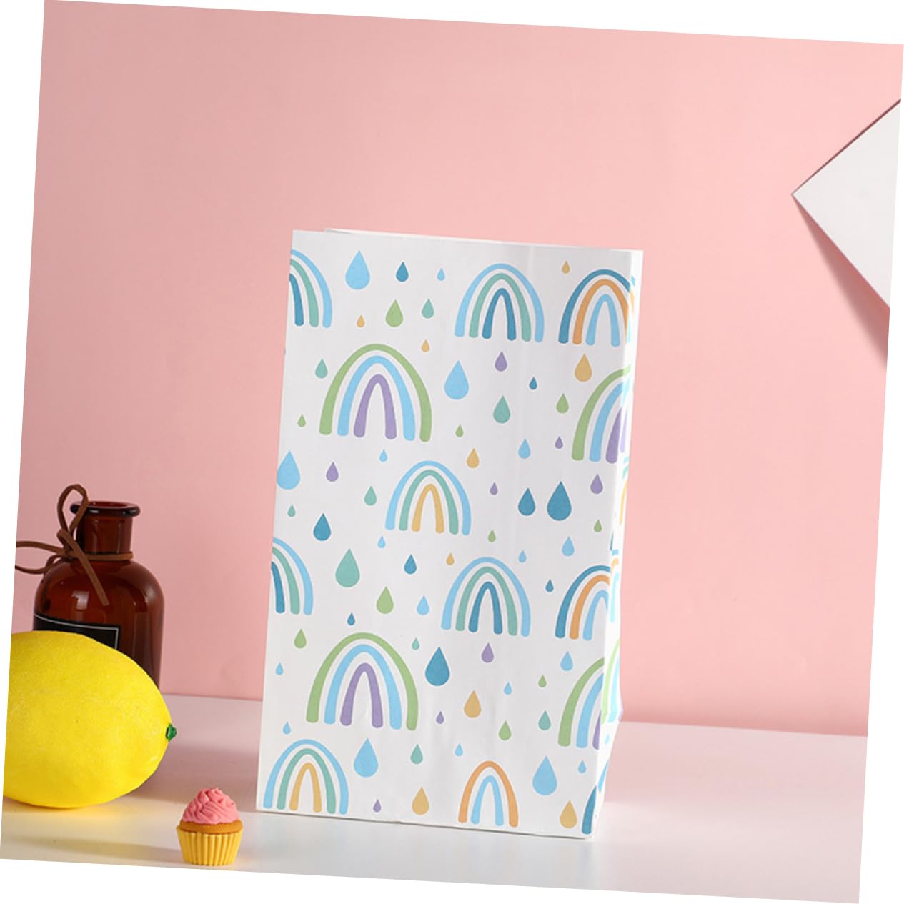 BESTYASH 2 Sätze Quadratbeutel Tasche Versiegelbar Hochzeit Geschenktüten Aus Papier Party -papiertüten Geschenkverpackungstüten Papiertüten Einpacken 30 Stück * 2