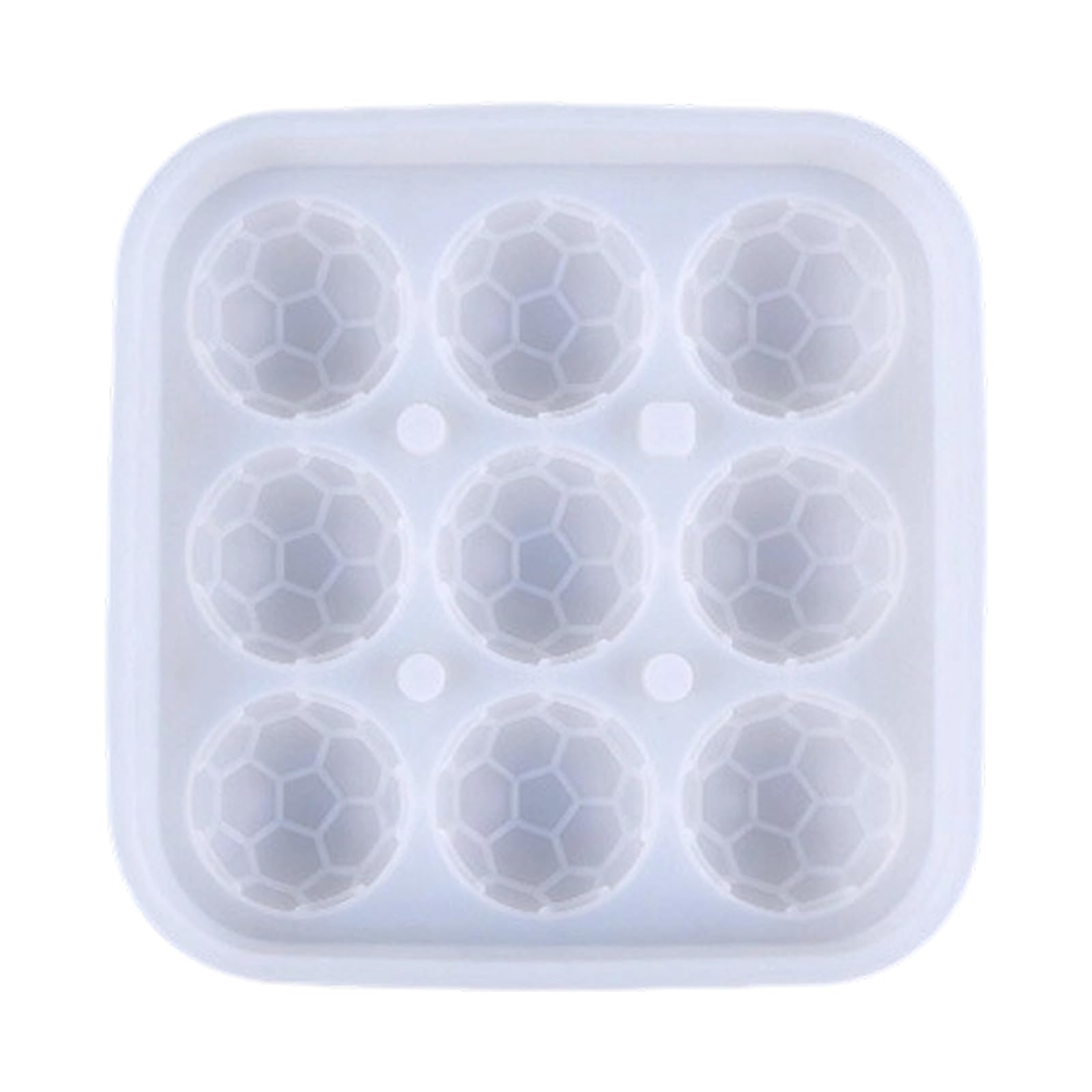 MALSSE Multiple Cavity Soccer Ball Ice Cubes Maker Ideal for Themed Parties Leak Proof Football Shaped Ice Ball Maker Club Equipment with Football Designs