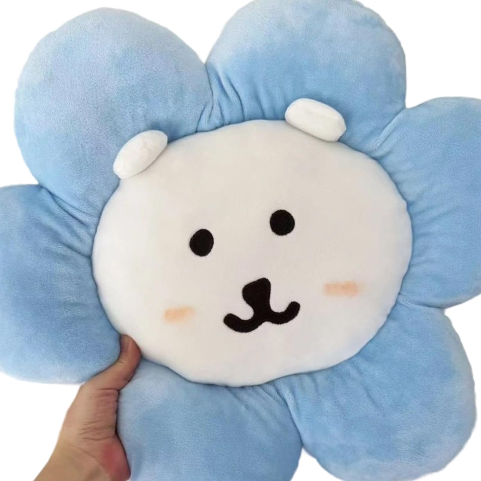 Buxuaaaa Plushes Flower Pattern Floor Cushions for Nursery Bedroom Sofa Supportive Seat Pillows 45x45cm Kids Room Decoration Cushions
