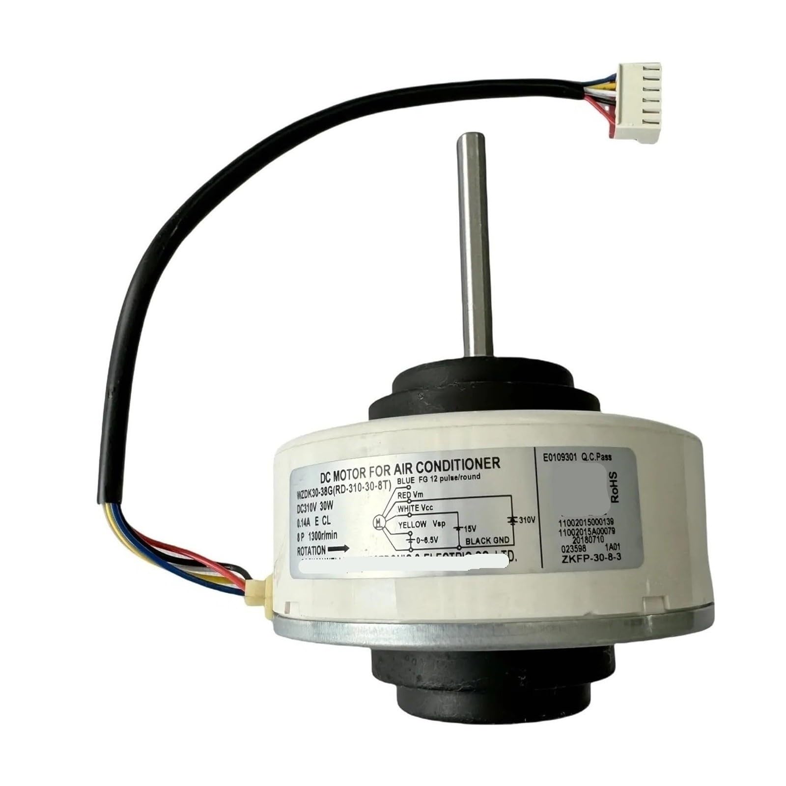 Motore Del Condizionatore D'aria WZDK30-38G RD-310-30-8T Motore Del Ventilatore Senza Spazzole CC, Condizionatore D'aria Inverter Da 30 W CC