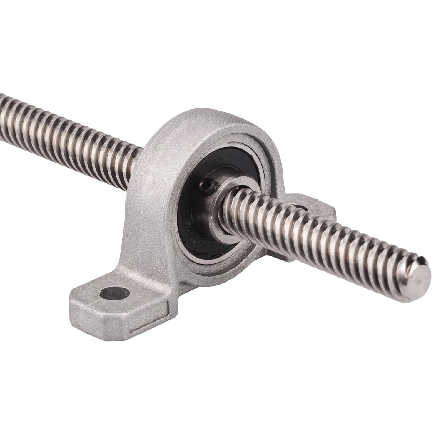 400mm / 15.74inch T8 Lead Screw Nut Set, 8mm Diameter Lead Screw+2pcs KP08 Pillow Bearing Block+ 8x8mm Coupler for 3D Printer,CNC and DIY (400mm, Set) — Amazon image 4