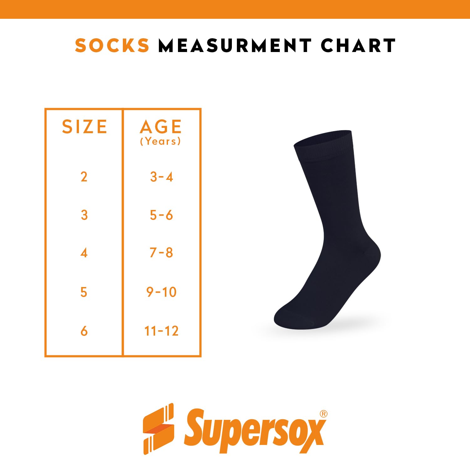 Supersox Regular Length School Uniform Socks for Kids | Breathable Cotton | Anti-Odour & Moisture Absorbent | Durable Welt for All-Day Comfort | Black | 7 to 8 Years | Pack of 5 4