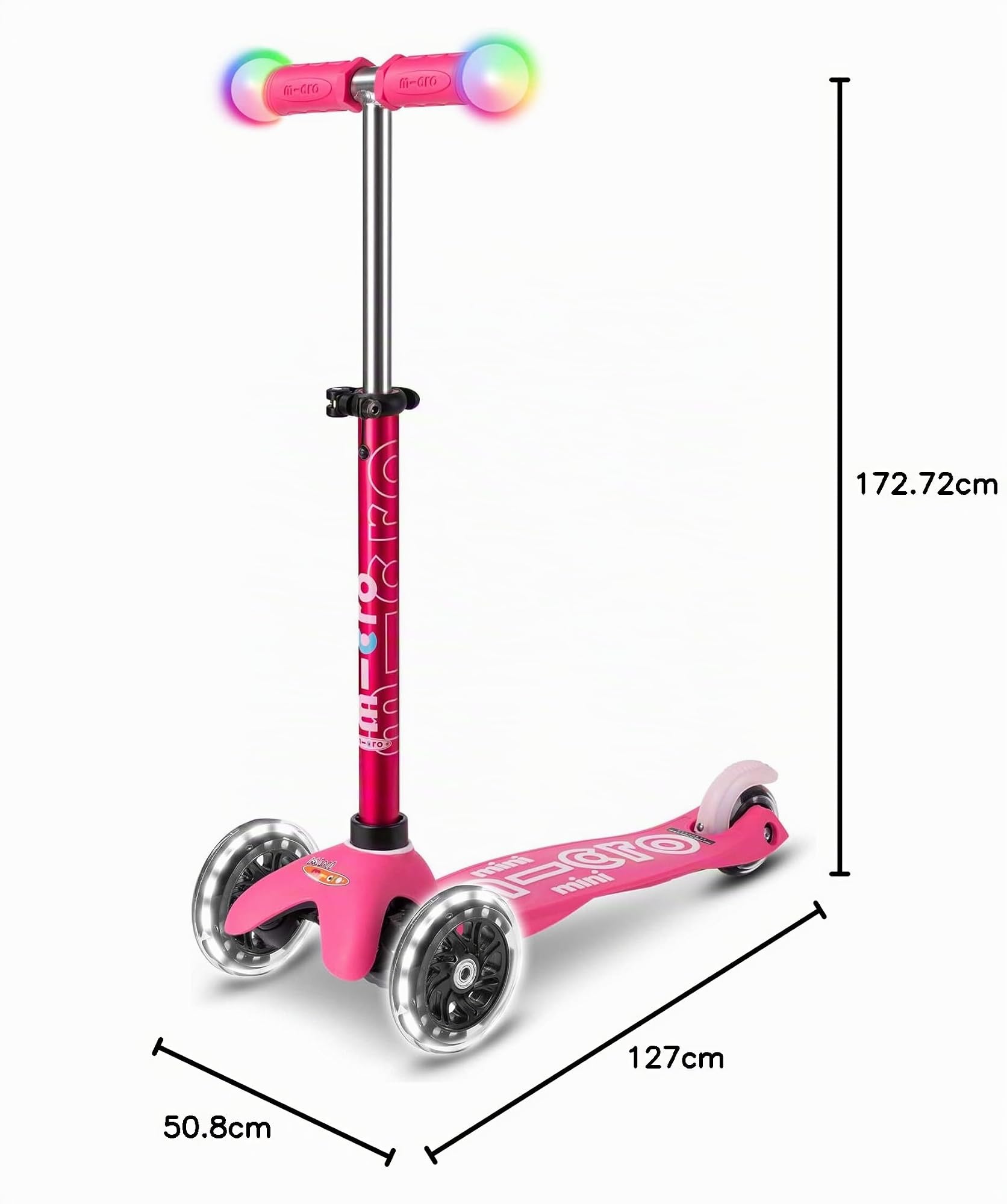 Micro | Mini Micro Deluxe Magic | Trottinette Enfant | 3 Roues | LED | Guidon Lumineux | 2-5 Ans