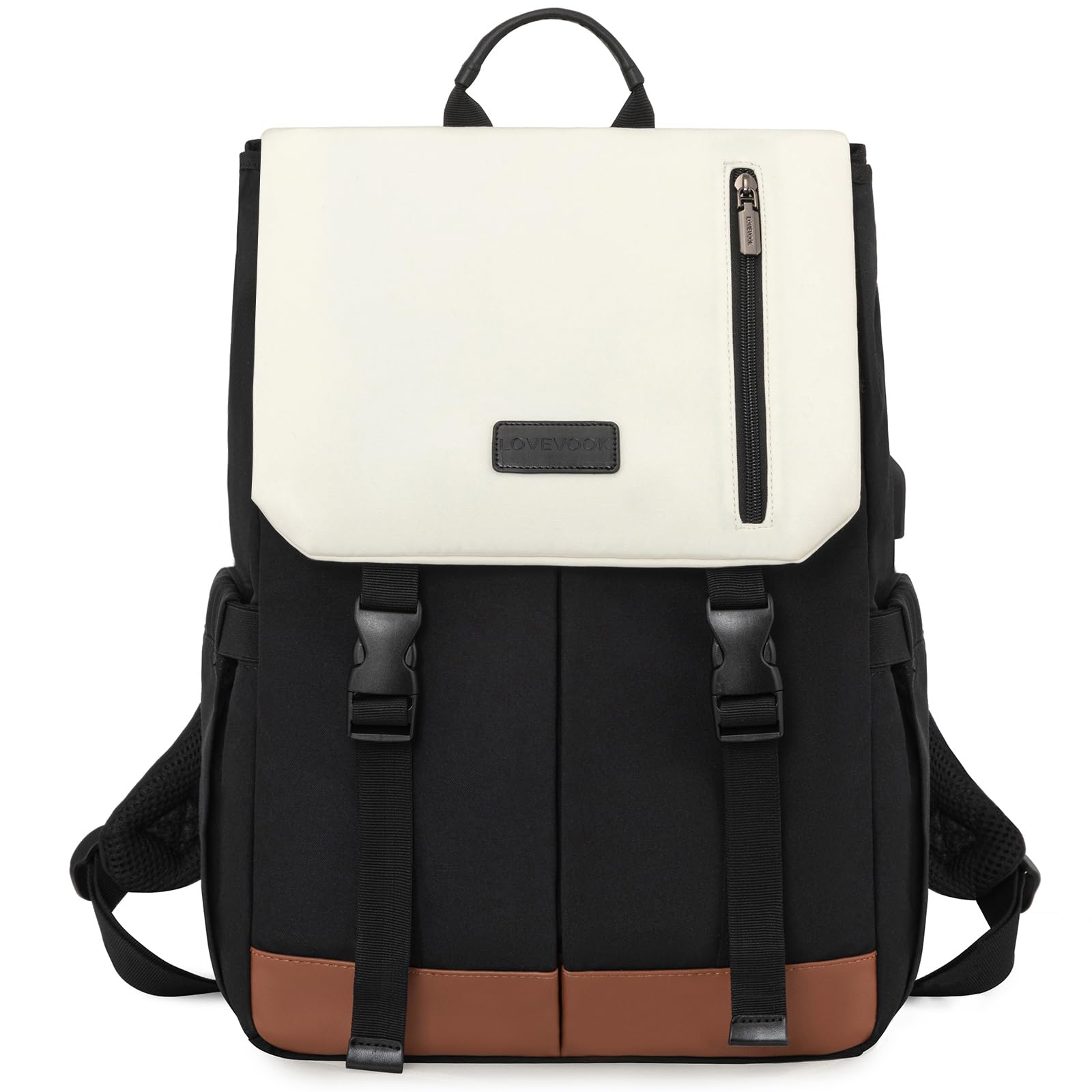 LOVEVOOK Zaino Donna Uomo Borsa Porta PC 15.6 Pollici Zainetto Donna con USB Zaino Scuola Media Superiore Antifurto Zaini Scolastici Impermeabile Laptop Backpack per Università Viaggi Ufficio