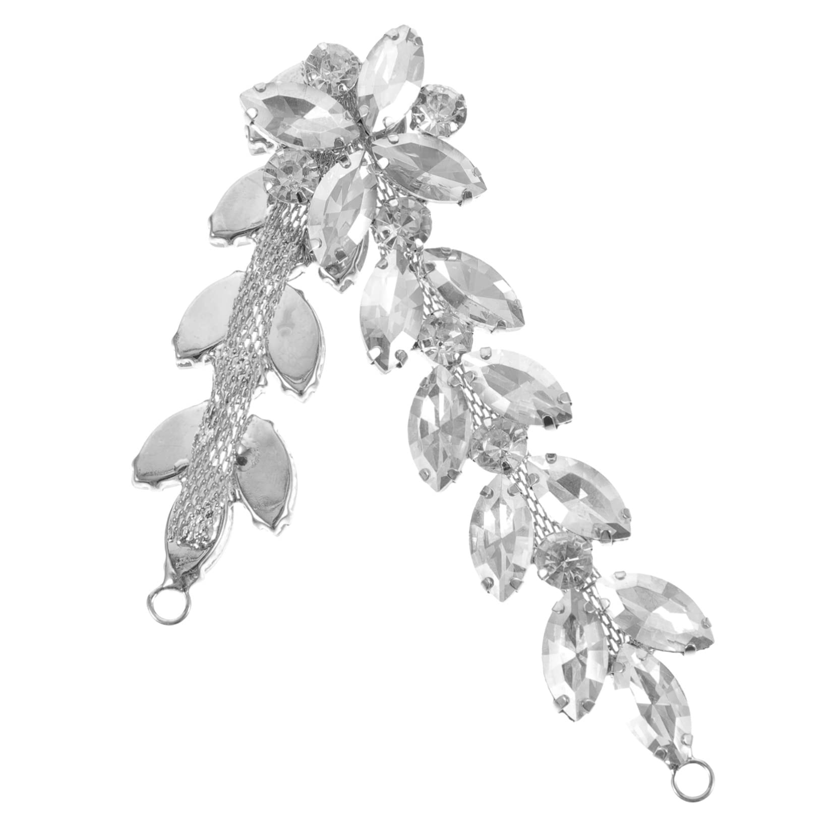 EXCEART 4pezzi Cintura Decorativa Strass Per Matrimonio Applique Con Design Elegante Per Vestiti Scarpe e Accessori Per Sposi e Cerimonie