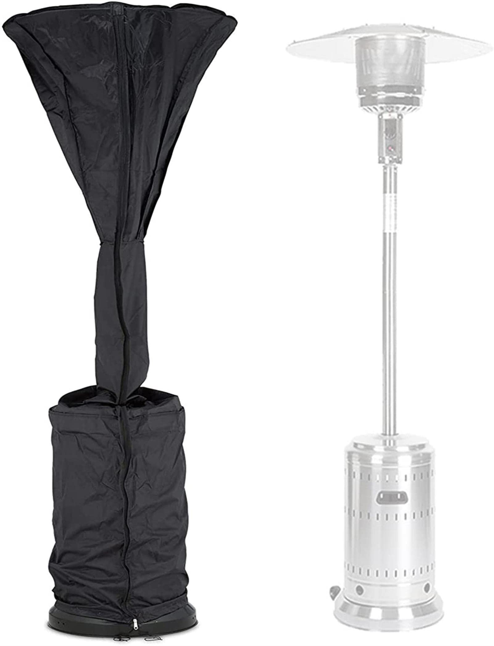 GIFTZU Upgraded Stand Up Heater Cover Patio Heater Cover Waterproof  Windproof 210D Oxford Fabric with Zipper Dustproof Anti-UV Outdoor Standing  Heater Protector Cover,226x85x48cm : Amazon.co.uk: Garden