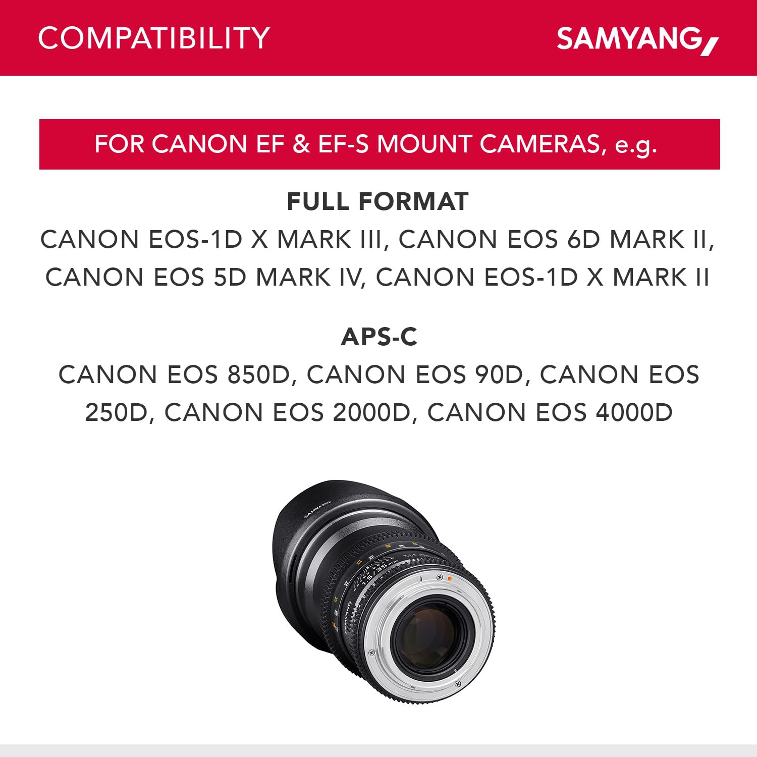 Samyang Mf 35mm T1 Vdslr Ii Manual Focus Cine Desertcart