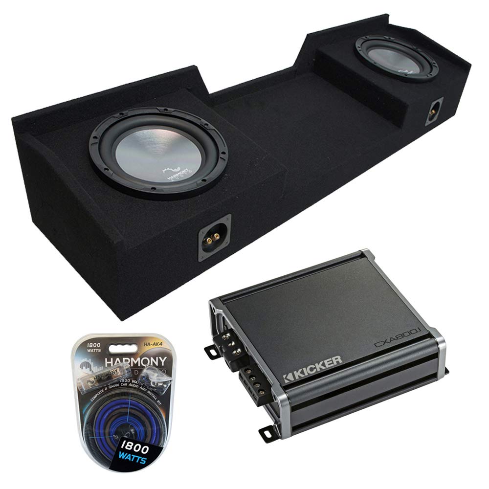 Harmony Audio Bundle A122 Compatible with GMC Sierra Ext Cab Truck 1999-2006 Dual 12