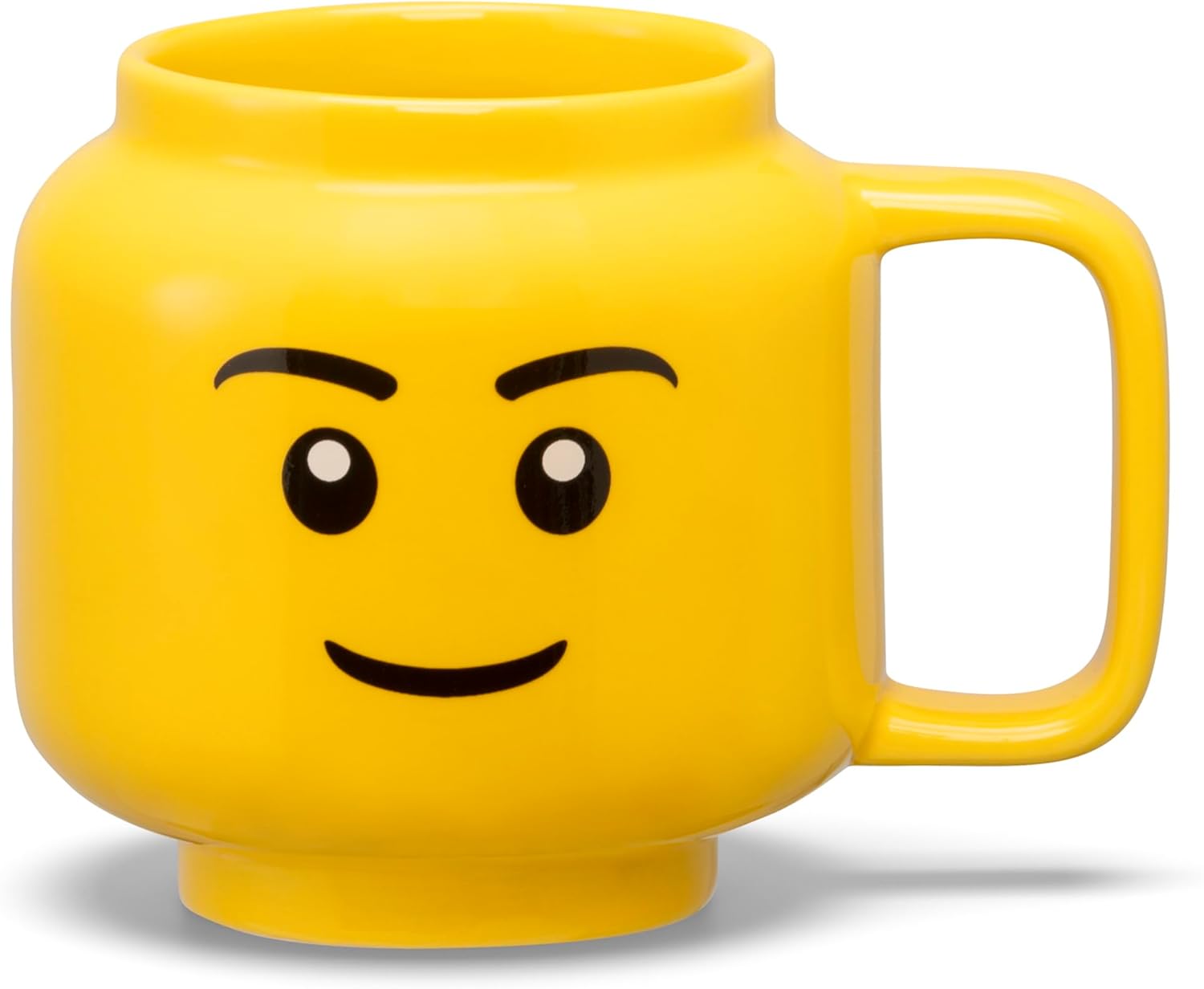 LEGO: Ceramic Mug Small - Boy - 8.6oz (255 mL), Classic Yellow Minifigures Head, Novelty Cup, Dishwasher Safe, Hot & Cold Drinks, Face Graphic