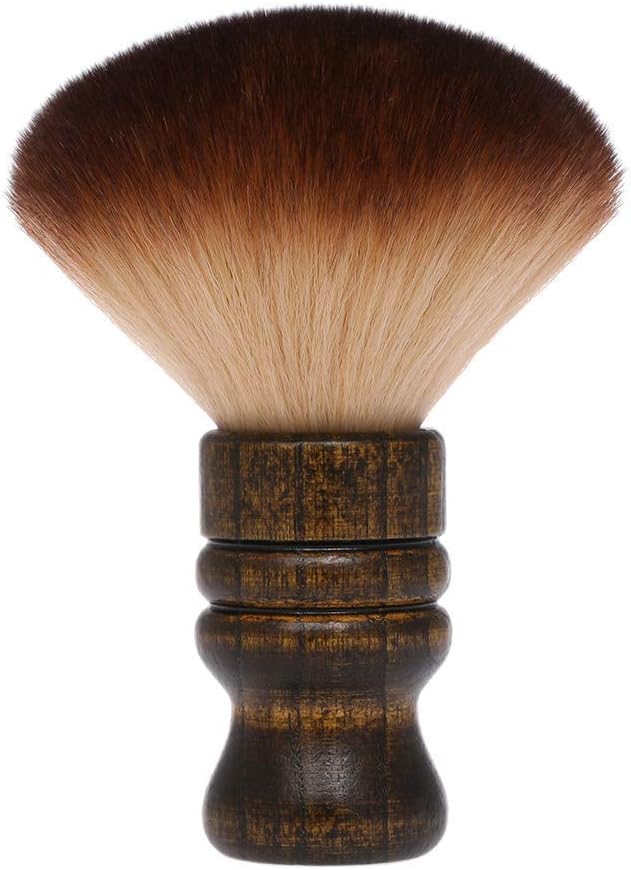 Large Neck Duster Brush Anself Soft Barber Face Cleaning Hairbrush Nylon Hair Wooden Handle Cutting Kits