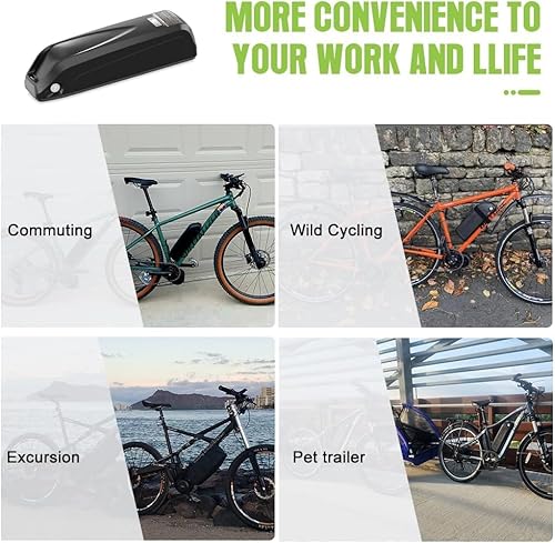 Varstrom 36V 15.6Ah Ebike Battery, Downtube Lithium 36V Ebike Battery with 3A Charger & USB Port, Compatible with Bafang Varstrom AW 1000W 750W 500W 250W Electric Bike Conversion Kits - Image 8