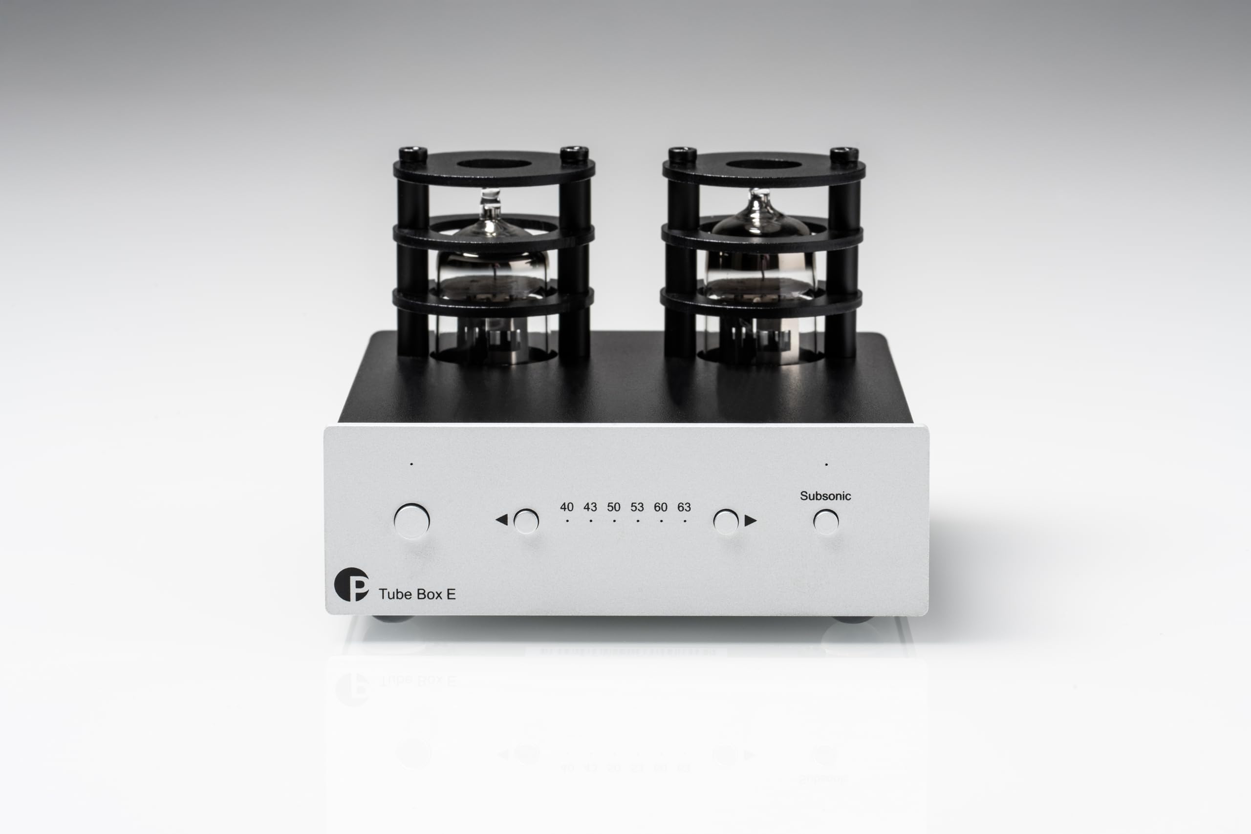 Pro-Ject Tube Box E, Volldiskreter Röhren Phono-Vorverstärker (Silber)