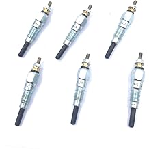 6PCS PN-124 23V 24V Glow Plug 11065-T8201 11065-T8203 Compatible for Nissan Patrol MQ SD33 SD33T 24VOLT 80-87 Aftermarket Replacement Parts