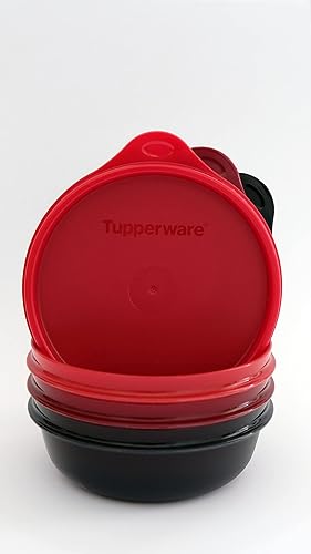 Miniatura 4 de Tupperware Recipiente hermético a prueba de fugas (juego de 3, 10.1 fl oz) Cereza, Rubí, Negro, 11155467