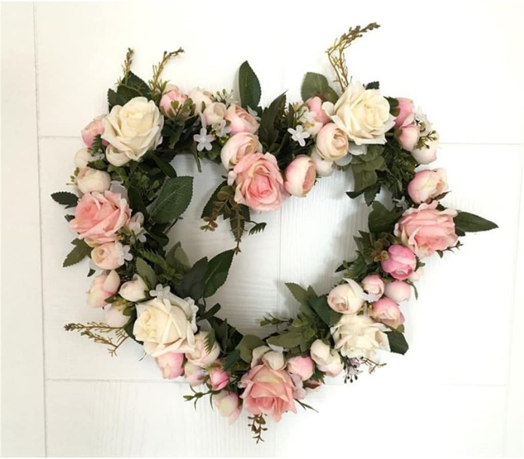 Rose Simulation Artificial Hanging Decoration Door Wreath Lintel Flower
