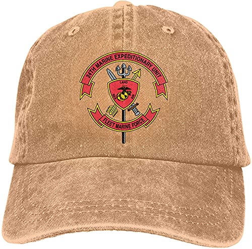 Qinqi 24th Marine Expeditionary Unit Fleet Marine Force Baseball Cap Adjustable Baseball hat Unisex for Men Women Hats