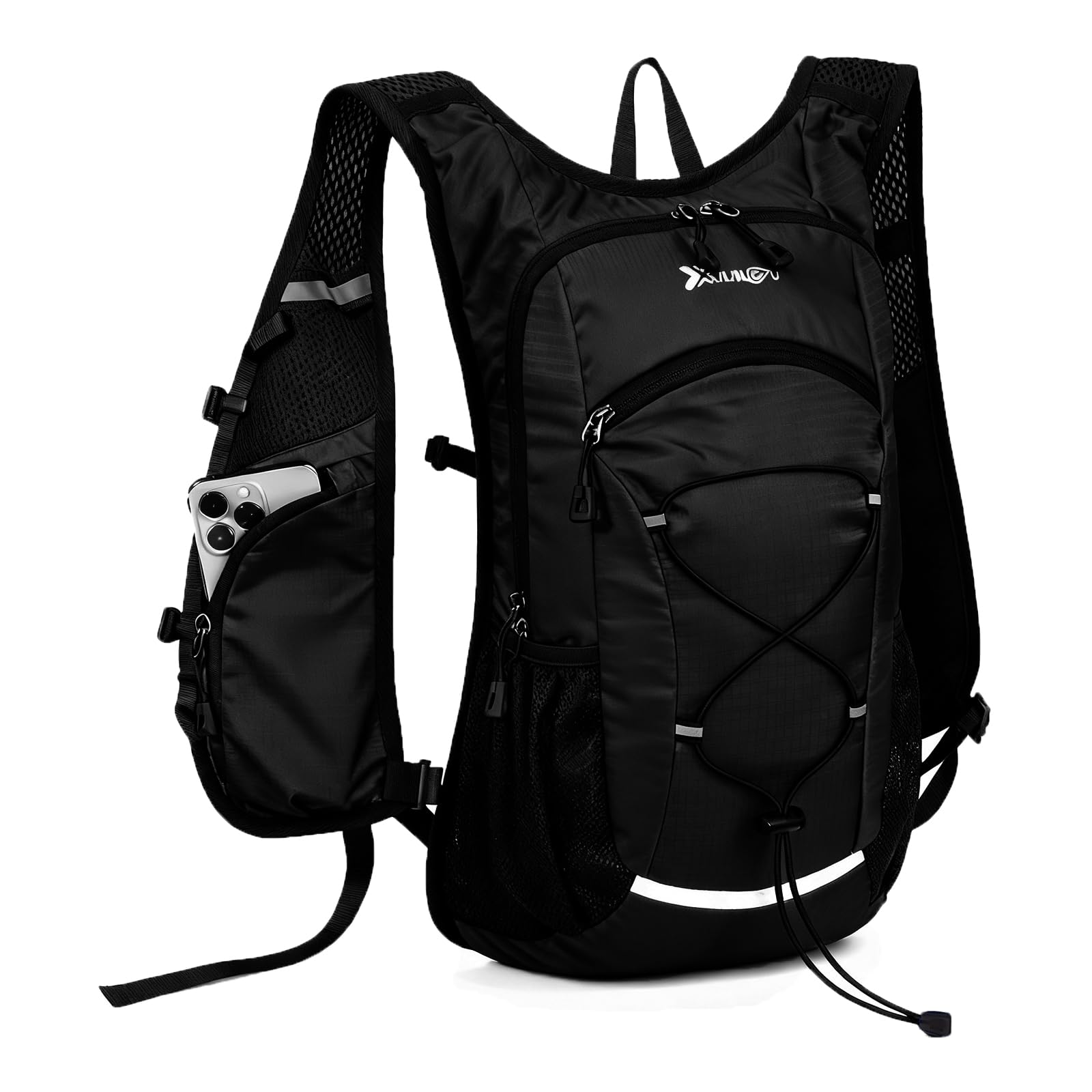 Asnewkit Ultra Lightweight Backpack, 20L Waterproof Hiking Rucksack Bag for Women Men Outdoor Camping, Work Bag, Black