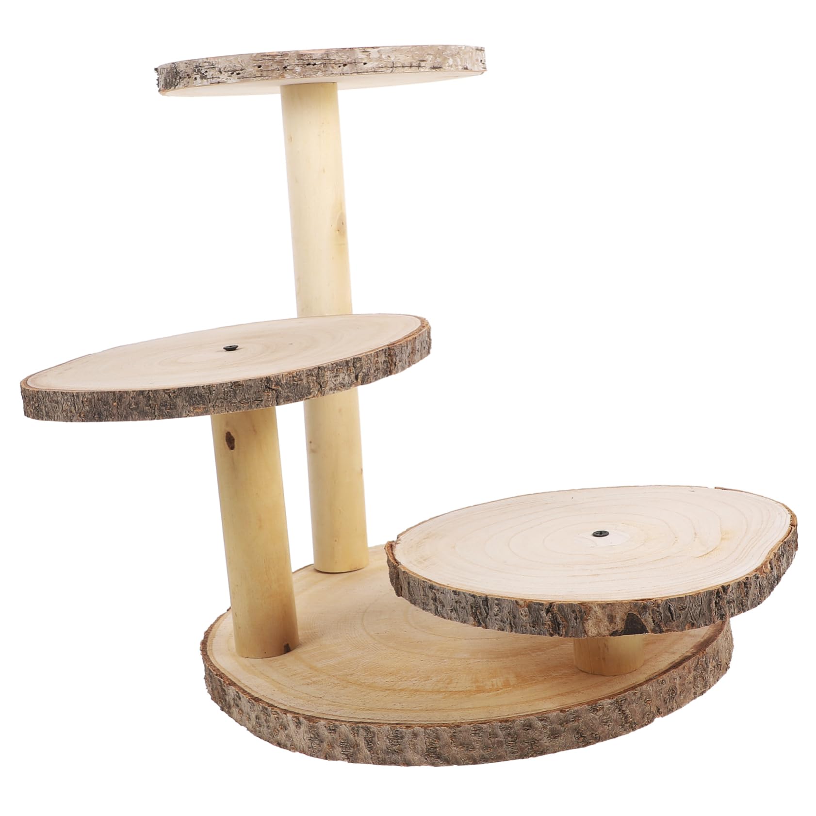 CONGARTENO Household Dessert Rack Wood Gathering Dessert Stand Desktop Cupcake Holder Display Shelves