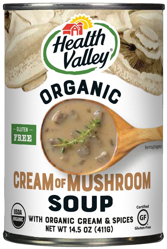 Health Valley Organic Soup, Cream of Mushroom,14.5 Ounce