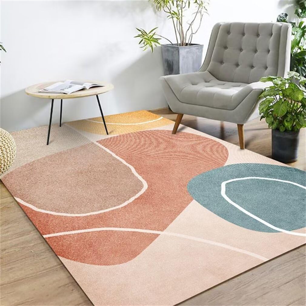 Tapis bleu de créateur 70x140cm pour sublimer votre salon