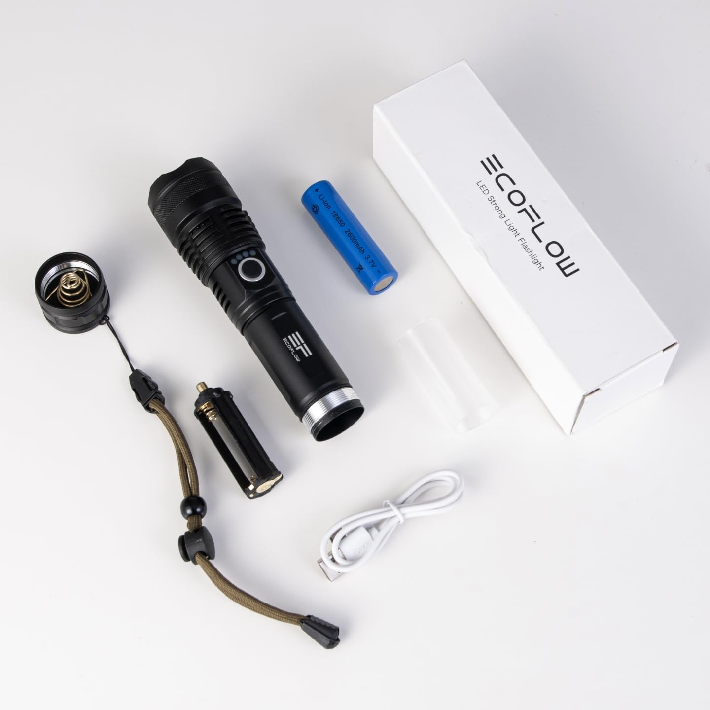 Amazon.co.jp: EcoFlow 懐中電灯 ハンディライト LEDライト 白&赤色灯