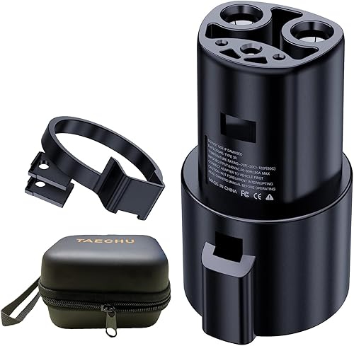 (Solo para propietarios de Tesla) Adaptador J1772 a Tesla, adaptador de carga TAECHU Tesla, 80 amperios y 240 V CA, carga Tesla Model 3, Y, S, X por